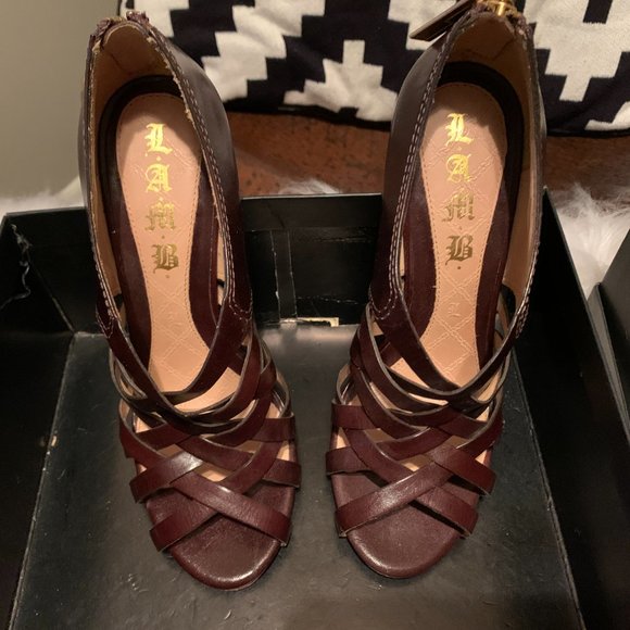 L.A.M.B by Gwen Stefani Tammy Heel Sandals 6.5 - Picture 1 of 4